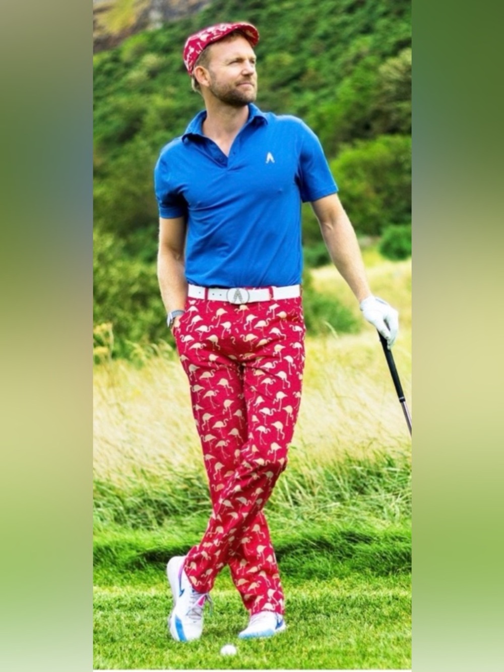 Royal & awesome golf pants